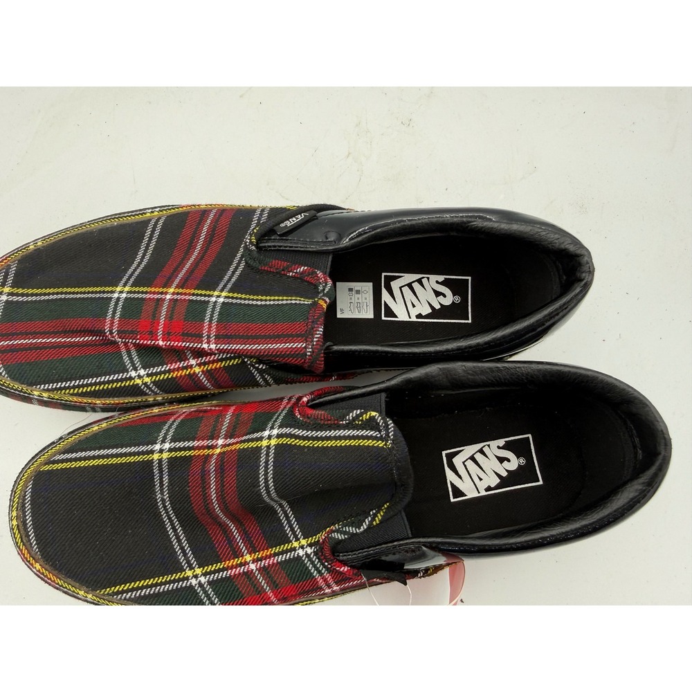 Vans Classic Slip-On Platform Patent Plaid Mens 8.5 Womens 10 NWT - Picture 2 of 7